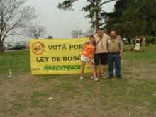 Colaborando con Greenpeace por la Ley de Bosques Nativos en el Senado